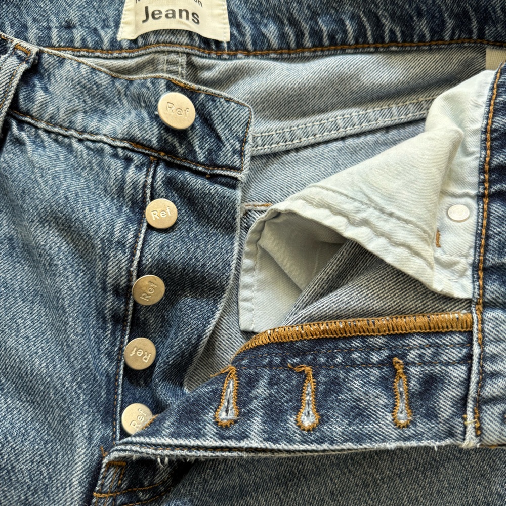 Reformation Light Blue Straight-Leg Jeans - Picture 4 of 8